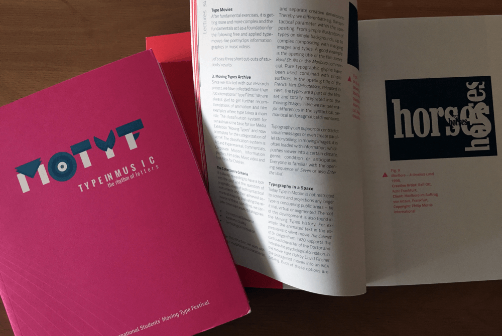 MOTYF Book 2014 International Students' Moving Type Festival